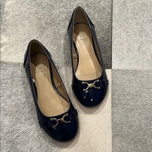 Janie and Jack Black Patent Leather Kids Loafers